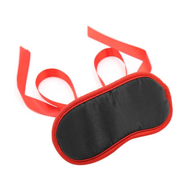Maschera Fetish con Bordi Rossi - Materiali di Alta Qualità